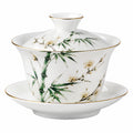 Gaiwan en céramique 11 cm vert céladon craquelé pour thé