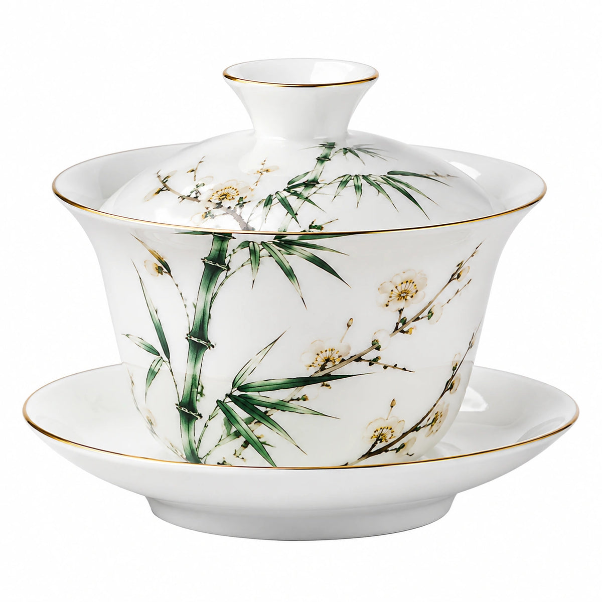Gaiwan en céramique 11 cm vert céladon craquelé pour thé