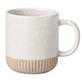 Mug en céramique 350 ml bleu nervuré pour boissons chaudes