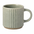 Mug 350 ml en acier émaillé vert moucheté avec anse